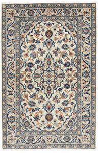 Tappeto Kashan Fine Persia Medaglione Crema Blu 98x150 Cm