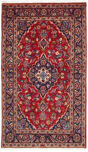 Tappeto Kashan Fine Persia Medaglione Rosso Blu 95x165 Cm