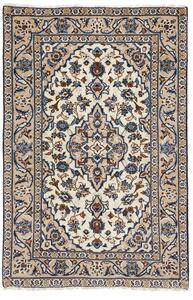 Tappeto Kashan Fine Persia Medaglione Crema Blu 97x152 Cm