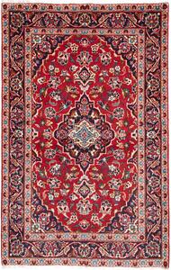 Tappeto Kashan Fine Persia Medaglione Rosso Blu 98x153 Cm