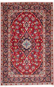 Tappeto Kashan Fine Persia Medaglione Rosso Blu 104x158 Cm