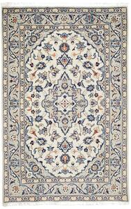 Tappeto Kashan Fine Persia Medaglione Bianco Crema Blu 96x150 Cm