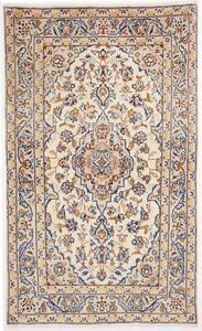 Tappeto Kashan Fine Persia Medaglione Avorio Blu 93x156 Cm