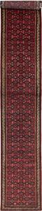 Tappeto Hamadan Persia Geometrico Rosso Bordeaux 75x480 Cm