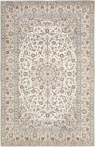 Tappeto Kashan Persia Medaglione Avorio Blu 200x307 Cm