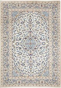 Tappeto Kashan Persia Medaglione Avorio Blu 200x295 Cm