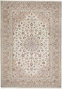 Tappeto Kashan Persia Medaglione Crema Bordeaux 240x345 Cm