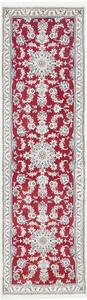 Tappeto Nain Kashmar Persia Medaglione Rosso Crema 83x293 Cm