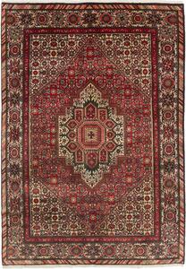 Tappeto Zandjan Persia Geometrico Rosso Beige 126x190 Cm
