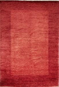 Tappeto Shayan Pakistan Geometrico Rosso Corallo Bordeaux 59x99 Cm