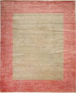 Tappeto Shayan Pakistan Tinta Unita Beige Rosa Salmone 153x204 Cm