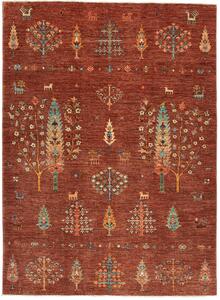 Tappeto Shahi Pakistan Astratto Rosso Mattone Policromo 150x205 Cm