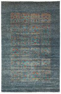 Tappeto Bakhtiyar Pakistan Astratto Petrolio Multicolore 123x189 Cm