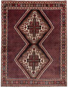 Tappeto Shahreza Persia Geometrico Bordeaux Nero 136x178 Cm
