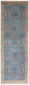 Tappeto Bakhtiyar Pakistan Astratto Sabbia Blu 77x237 Cm