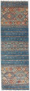 Tappeto Rubin Pakistan Geometrico Blu Arancio 77x248 Cm