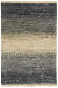 Tappeto Shayan Pakistan Astratto Grigio Antracite Beige 63x92 Cm