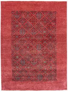 Tappeto Bakhtiyar Pakistan Floreale Rosso Blu 165x226 Cm