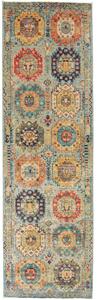 Tappeto Tribal Pakistan Astratto Azzurro Multicolore 82x273 Cm