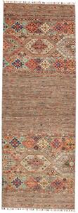 Tappeto Rubin Pakistan Geometrico Marrone Policromo 85x235 Cm