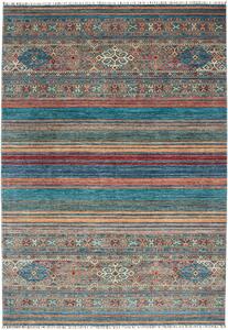 Tappeto Rubin Pakistan Geometrico Blu Turchese 203x295 Cm