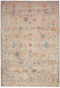 Tappeto Zigler Fine Pakistan Floreale Grigio-beige Policromo 199x290 Cm