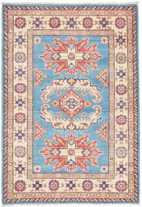 Tappeto Kazak Afghanistan Astratto Blu Rosso 84x122 Cm