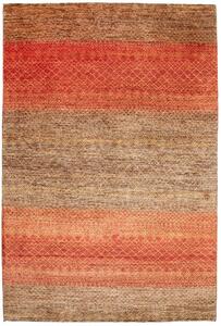Tappeto Royal Gabbeh Pakistan Geometrico Rosso Arancione Marrone 197x295 Cm