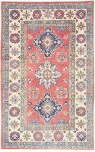 Tappeto Kazak Afghanistan Geometrico Terracotta Avorio 81x129 Cm