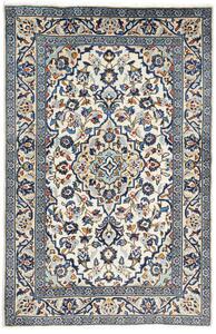 Tappeto Kashan Fine Persia Medaglione Crema Blu 96x150 Cm