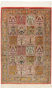 Tappeto Ghom Seta Persia Astratto Oro Arancio 58x90 Cm