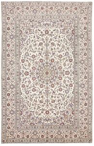 Tappeto Kashan Persia Medaglione Crema Blu 195x300 Cm