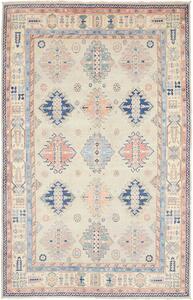 Tappeto Kazak Afghanistan Geometrico Beige Blu 177x281 Cm