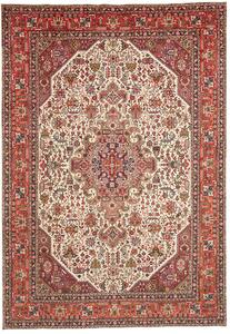Tappeto Tabriz Persia Geometrico Crema Rosso 202x298 Cm