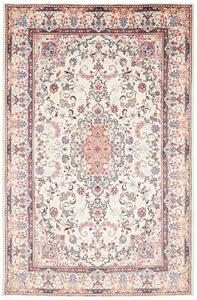 Tappeto Kashan Persia Medaglione Avorio Rosa 198x302 Cm