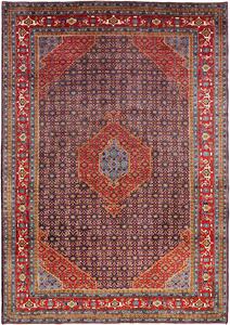 Tappeto Ardabil Persia Medaglione Blu Rosso 200x288 Cm