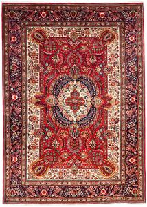 Tappeto Tabriz Persia Medaglione Rosso Blu 203x285 Cm