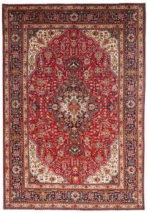 Tappeto Tabriz Persia Medaglione Rosso Blu 195x288 Cm