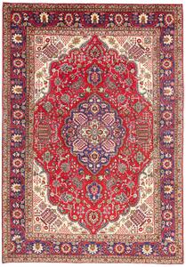 Tappeto Tabriz Persia Medaglione Rosso Blu 200x287 Cm