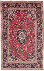 Tappeto Ardakan Persia Medaglione Rosso Blu Scuro 197x312 Cm