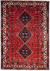 Tappeto Shiraz Persia Geometrico Rosso Blu Scuro 225x318 Cm