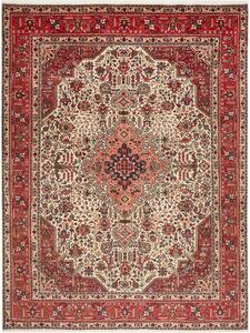 Tappeto Tabriz Persia Medaglione Rosso Crema 248x327 Cm