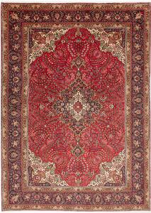 Tappeto Tabriz Persia Medaglione Rosso Blu 245x344 Cm
