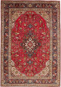 Tappeto Tabriz Persia Medaglione Rosso Blu 203x295 Cm