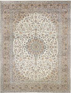 Tappeto Kashan Persia Medaglione Avorio Beige 290x385 Cm