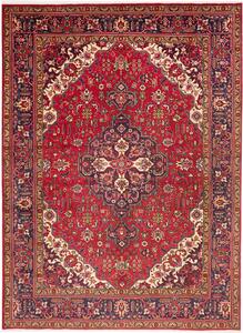 Tappeto Tabriz Persia Medaglione Rosso Blu 248x342 Cm