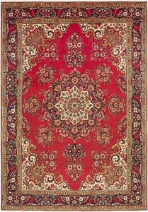 Tappeto Tabriz Persia Medaglione Rosso Blu 240x348 Cm