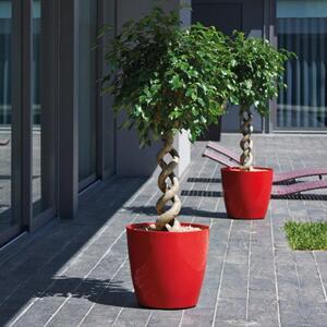 Vaso per piante e fiori Sanremo ARTEVASI in polipropilene colore rosso H 23 cm, Ø 25 cm