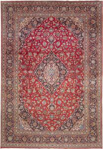 Tappeto Ardakan Persia Medaglione Rosso Blu 303x440 Cm