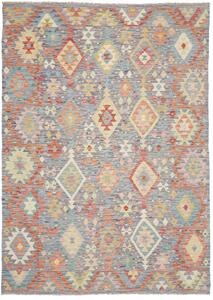 Tappeto Kilim Afghanistan Geometrico Multicolore Pastello 172x240 Cm